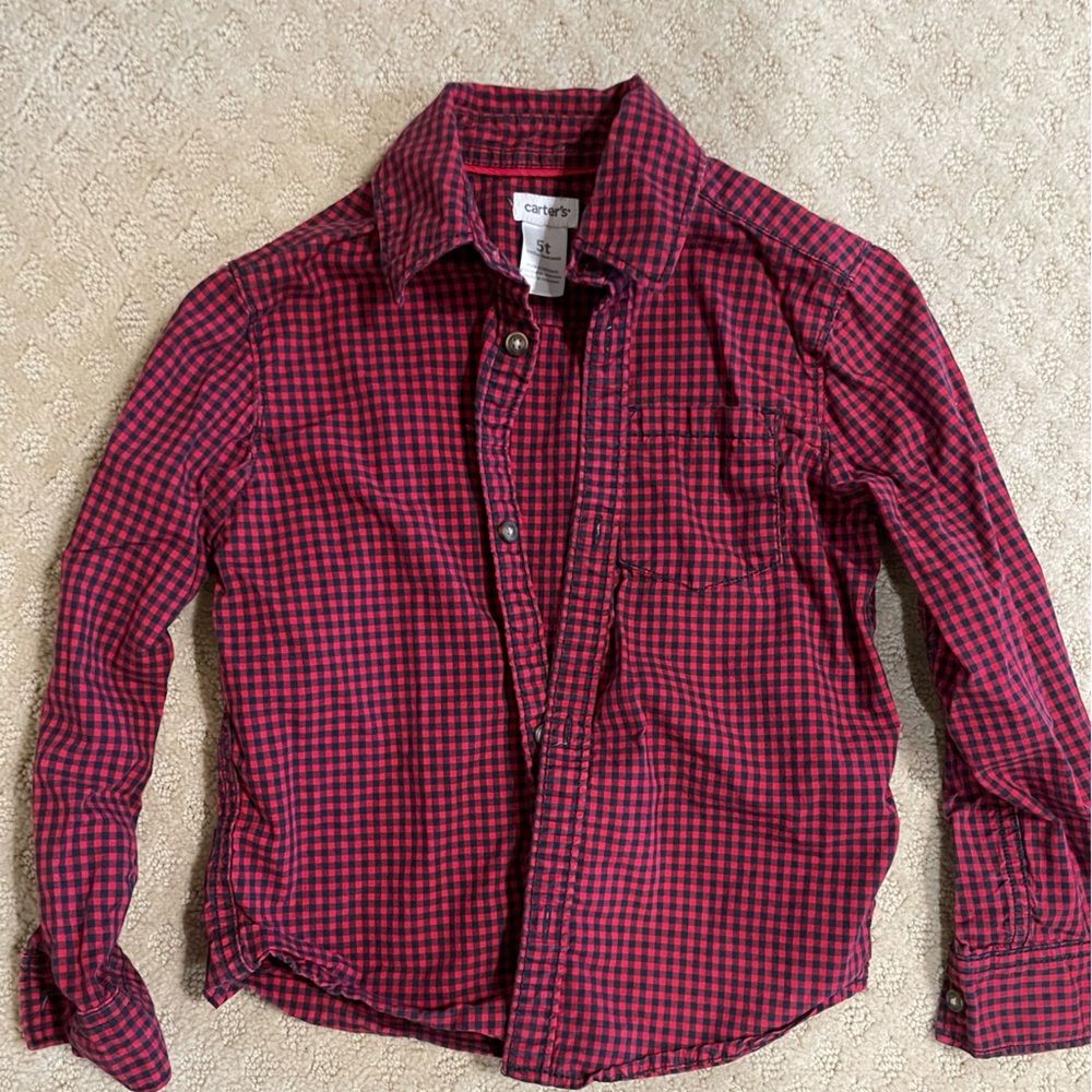 Checkered button down ⚡️2 for $10